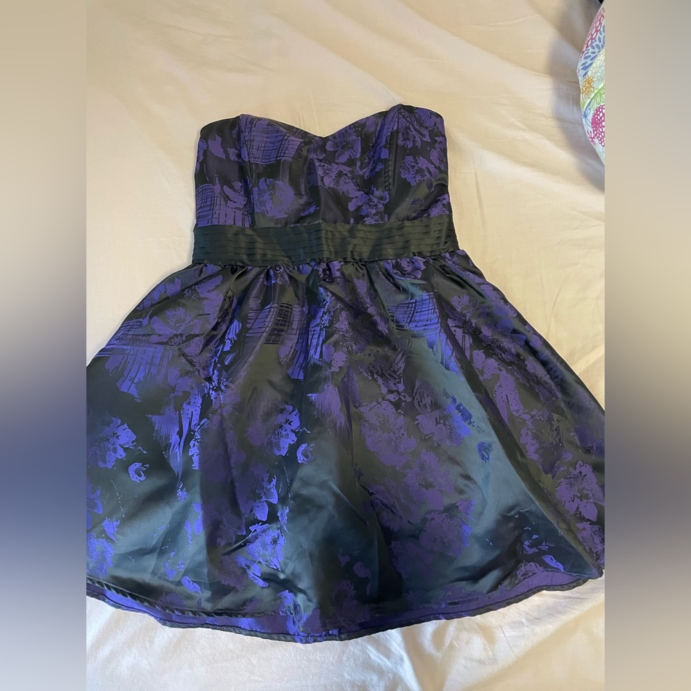 Purple and black dress